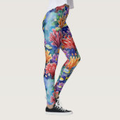 サンゴ礁のシームレスパターンの寿命 レギンス (右)