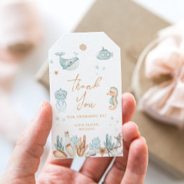 サンゴ礁のバースデー ギフトタグ