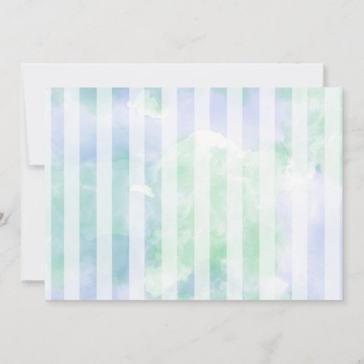 サンゴ礁のマーメイド感謝カード サンキューカード (裏面)