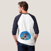 サンゴ礁のモンガラカワハギ - 写真デザイン | Tシャツ (裏面フル)