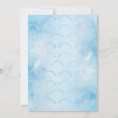 サンゴ礁の下の海の世界お姫様歓迎会ご招待 招待状 (裏面)