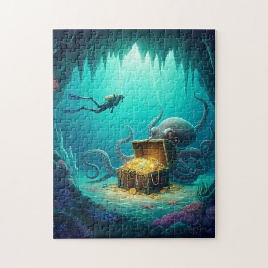 サンゴ礁の宝物を守る生物 ジグソーパズル (縦)