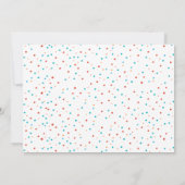 サンゴ礁の海の写真の誕生日パーティー招待状 招待状 (裏面)