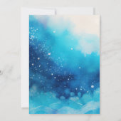 サンゴ礁の海の動物たち クジラのベビーシャワー 招待状 (裏面)