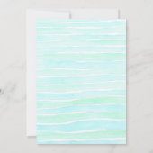 サンゴ礁の海の動物たち　２さいのお誕生日 招待状 (裏面)