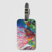 サンゴ礁の海の芸術 ラゲッジタグ (正面縦)