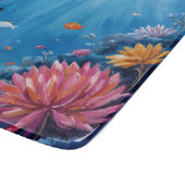 サンゴ礁の海底 海の絵画 カッティングボード (角)