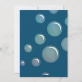 サンゴ礁の海 オーシャン ドルフィン ボーイズ バースデー パーティー 招待状 (裏面)