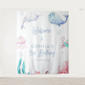 サンゴ礁の海 3さいの誕生日 タペストリー (正面)