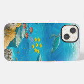サンゴ礁の熱帯海洋 iPhoneケース (裏面横)