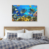 サンゴ礁の熱帯魚の写真 キャンバスプリント (インサイチュ (寝室))