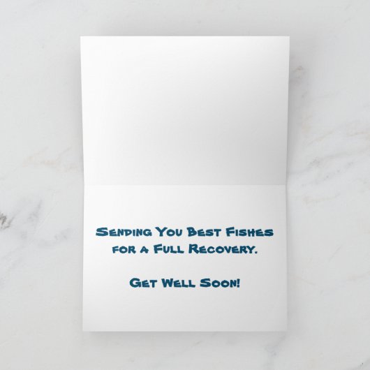 サンゴ礁の熱帯魚 快復祈念カード カード (内部)