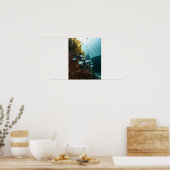 サンゴ礁の背後に隠された難破船 ポスター (キッチン)