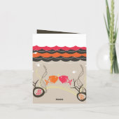 サンゴ礁の魚たち　キス　コーラルウェーブ　結婚式　ありがとうカード サンキューカード (裏面)