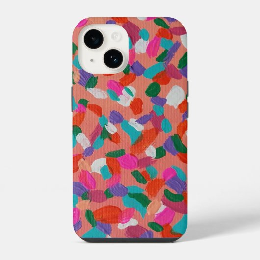 サンゴ礁アブストラクト iPhoneケース (裏面)