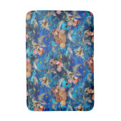 サンゴ礁イルカと魚 バスマット (正面縦)