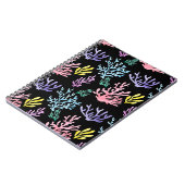 サンゴ礁エレガンス:水彩パターン ノートブック (左側)