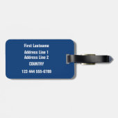 サンゴ礁カスタム荷物タグ ラゲッジタグ (裏面横)