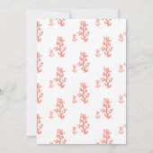 サンゴ礁シーホース結婚式招待状 招待状 (裏面)