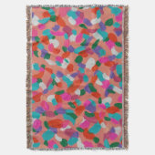 サンゴ礁抽象芸術 スローブランケット (正面縦)