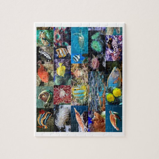 サンゴ礁海洋魚の動物、6歳、110個 ジグソーパズル (縦)