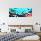 サンゴ礁 キャンバスプリント (インサイチュ (寝室))