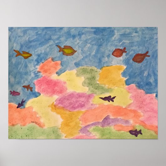 サンゴ礁 ポスター (正面)