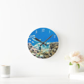 サンゴ礁 ラウンド壁時計 (ホーム)