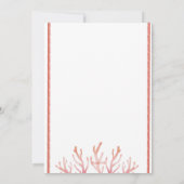 サンゴ礁 招待状 (裏面)