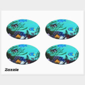 サンゴ礁 楕円形シール (シート)