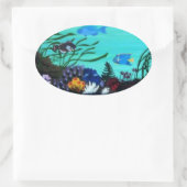 サンゴ礁 楕円形シール (バッグ)