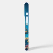 サンゴ礁 海の生活 美しいデザイン iPhone 16 カバー (裏面 / 左)