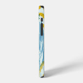 サンゴ礁、藻類のシームレスなパターン。 iPhoneケース (左側面)
