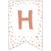 サンゴ紙吹雪水彩網点群旗 バンティングフラッグ (第2の旗)