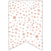 サンゴ紙吹雪水彩網点群旗 バンティングフラッグ (第1の旗)