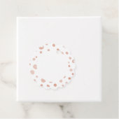 サンゴ紙吹雪水色ドットメッセージカード フェイバータグ (インサイチュ)