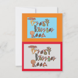 サンゴ素晴らしのバリアリーフ サンキューカード