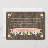 サンゴ素朴フローラ卒業写真発表 招待状 (裏面)