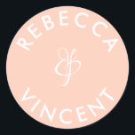 サンゴ結婚の名パーソナライズされた前 ラウンドシール<br><div class="desc">これらのパーソナライズされたニュートラ感謝していルあなたの結婚式用シールは、任意のお祝いに美しく追加結婚されている。これらのカスタマイズ可能なシールは、あなたの結婚式の引き出物やギフトに個人touchを追加する感謝していために設計されている。様々な形状とサイズを持つ。これらのシールは、招待状、エンベロープ、テーブル座席表などのアイテムにラベルを付けて、の配色を組み合わせるのに使結婚用できる。彼らのエレガントデザインと完全なカスタマイズのオプションで、彼らはあなたのゲストと永続的な印象離れを受けている。自分の名前を追加して感じ、自分の配色に合わせて色を自由に変結婚更するだけ。</div>