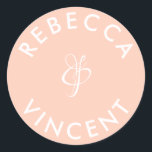 サンゴ結婚の名パーソナライズされた前 ラウンドシール<br><div class="desc">これらのパーソナライズされたニュートラ感謝していルあなたの結婚式用シールは、任意のお祝いに美しく追加結婚されている。これらのカスタマイズ可能なシールは、あなたの結婚式の引き出物やギフトに個人touchを追加する感謝していために設計されている。様々な形状とサイズを持つ。これらのシールは、招待状、エンベロープ、テーブル座席表などのアイテムにラベルを付けて、の配色を組み合わせるのに使結婚用できる。彼らのエレガントデザインと完全なカスタマイズのオプションで、彼らはあなたのゲストと永続的な印象離れを受けている。自分の名前を追加して感じ、自分の配色に合わせて色を自由に変結婚更するだけ。</div>