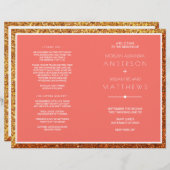 サンゴ結婚の式典エレガント計画 (正面/裏面)