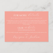 サンゴ結婚囲カード エンクロージャーカード (正面)