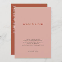 サンゴ結婚式招待状ラスト結婚式招待状