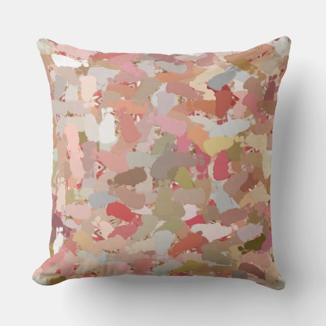 サンゴ絵を描（ばちゃばちゃ）跳ねる装飾用クッション クッション (正面)