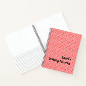 サンゴ編地渦巻き型ノート ノートブック (内部)