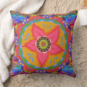 サンゴ美しい |ボホスタイル クッション (ブランケット)