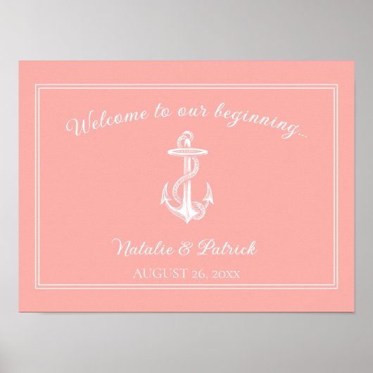 サンゴ航海のいかり結婚ポスター ポスター (正面)