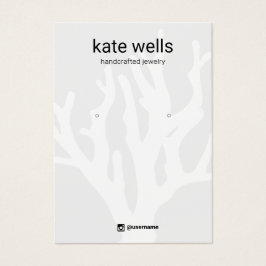 サンゴ航海のイヤリングジュエリー表示カード