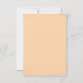 サンゴ航海のビーチ結婚式RSVPカード 出欠カード (裏面)