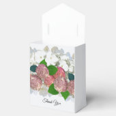 サンゴ色とサーモンピンクの花のボックス フェイバーボックス (オープン)